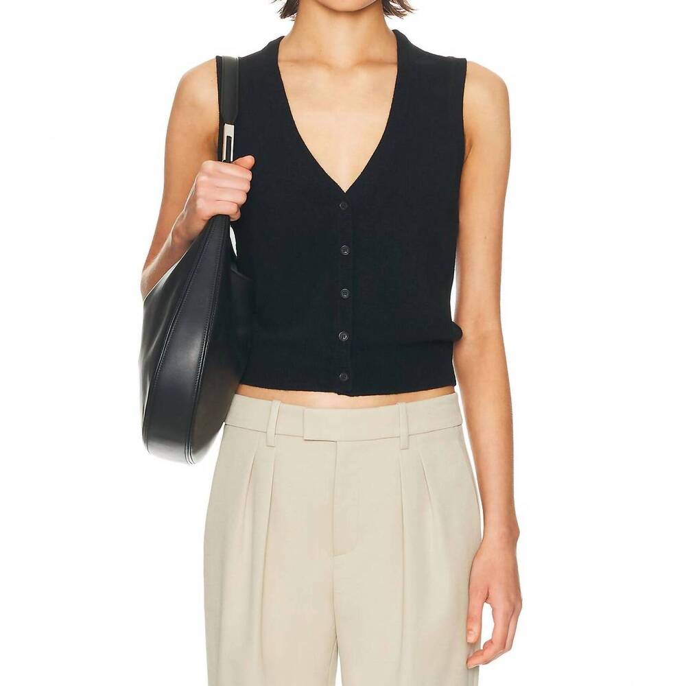 NEW NILI LOTAN porter vest in black